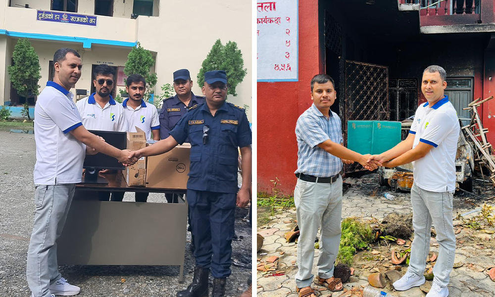पुनर्निर्माणमा जुट्यो कामना सेवा विकास बैंक, जलेर नष्ट भएको विराटनगरको मालपोत कार्यालय निर्माण गर्ने
