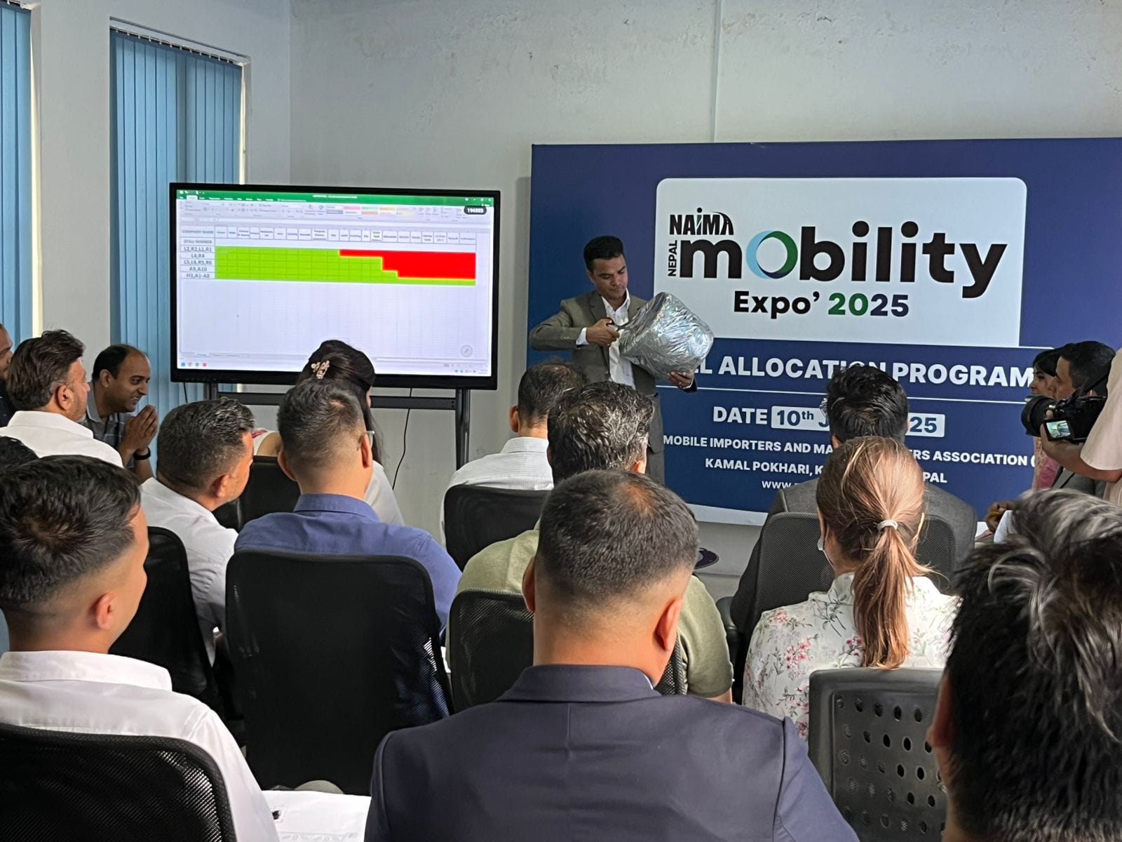 नाइमा नेपाल मोबिलिटी एक्स्पो २०२५ को स्टल बाँडफाँड सम्पन्न, कुन कुन ब्राण्ड सहभागि हुँदैछन?