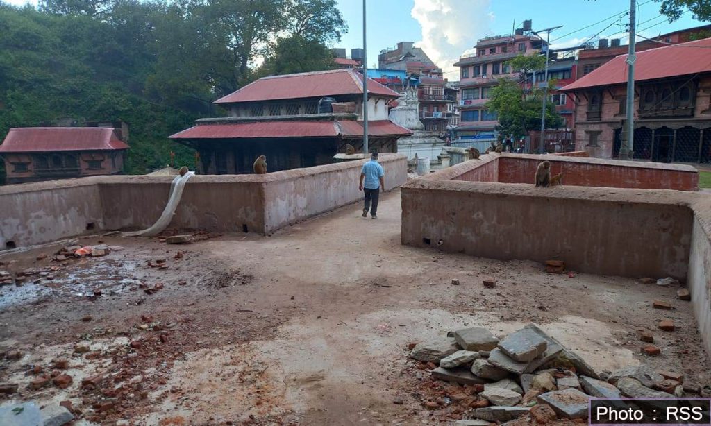 एक वर्षपछि बन्यो गौरीघाटदेखि गुह्येश्वरी मन्दिर जाने पुल