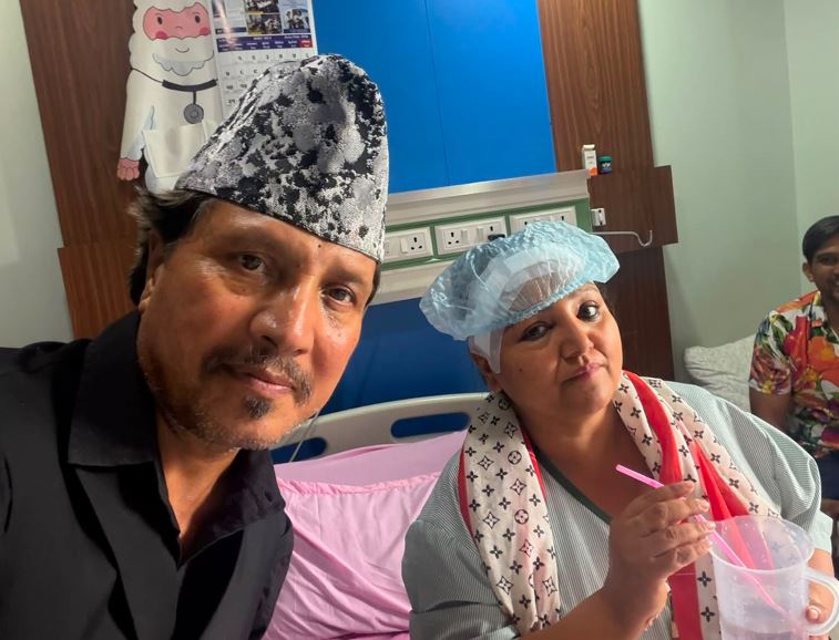 ब्रेन ट्युमरको सफल शल्यक्रियापछि दीपाश्री जनरल वार्डमा, दीपकराजले व्यक्त गरे आभार