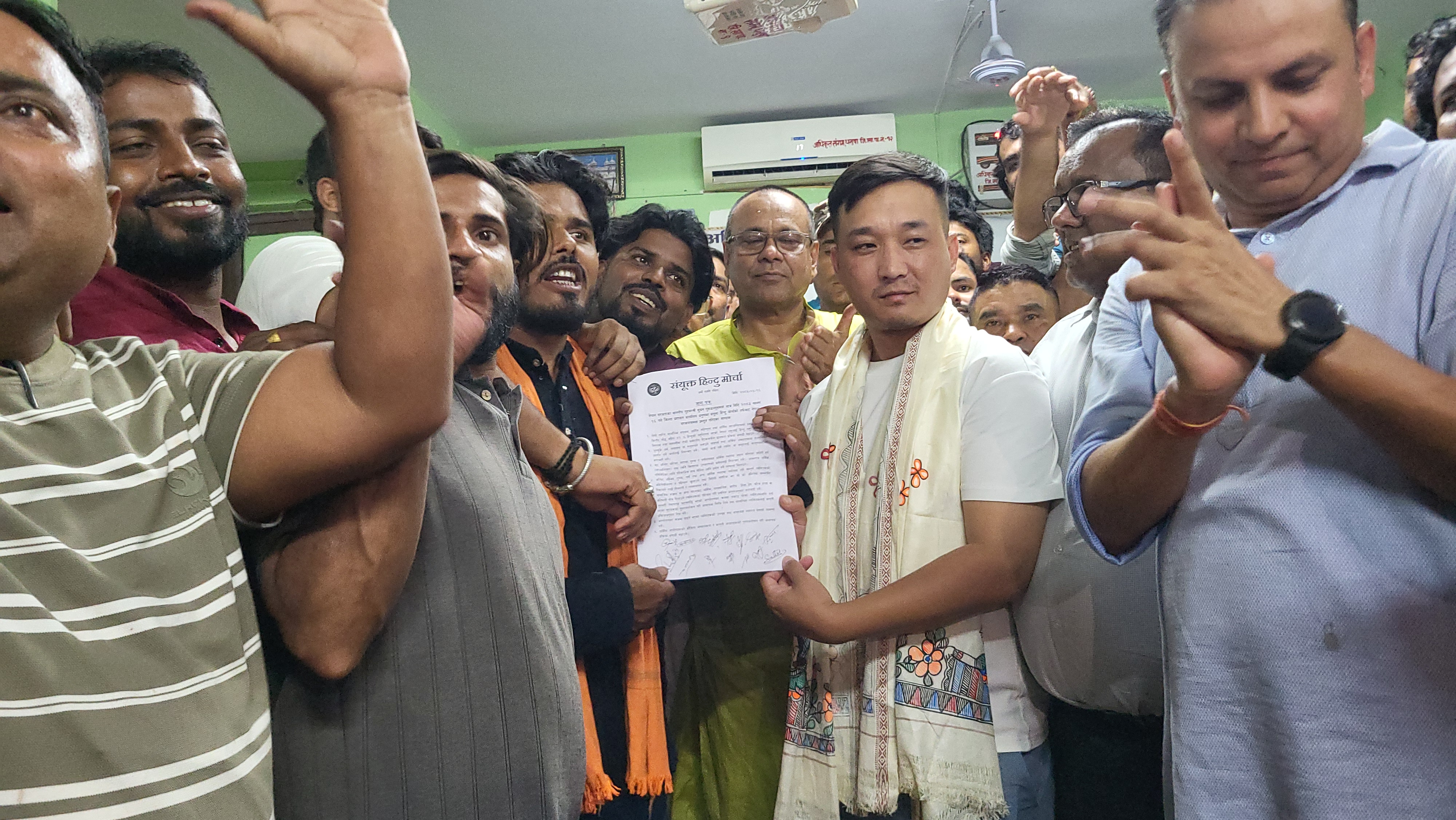 आन्दोलन गर्न तम्सिएका संयुक्त हिन्दू मोर्चालाई वार्तामार्फत शान्त पारे गृहमन्त्रीत्रीले, यस्तो छ सहमतीका १३ बुँदा