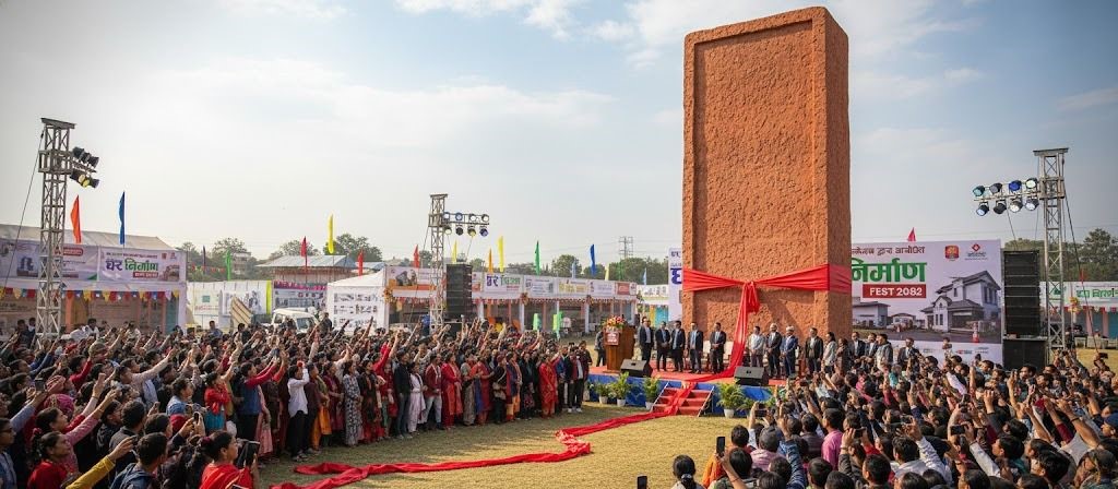 घर निर्माण फेस्टमा नेपालमै बनेको विश्वकै ठूलो इट्टा देखाइने