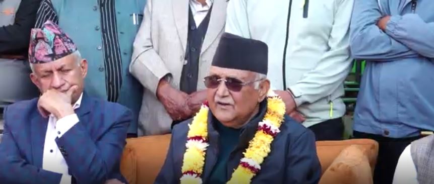 ओलीले भनेः ‘आफैंलाई कमजोर नपारौं, एकतामा जोड दिऔं’
