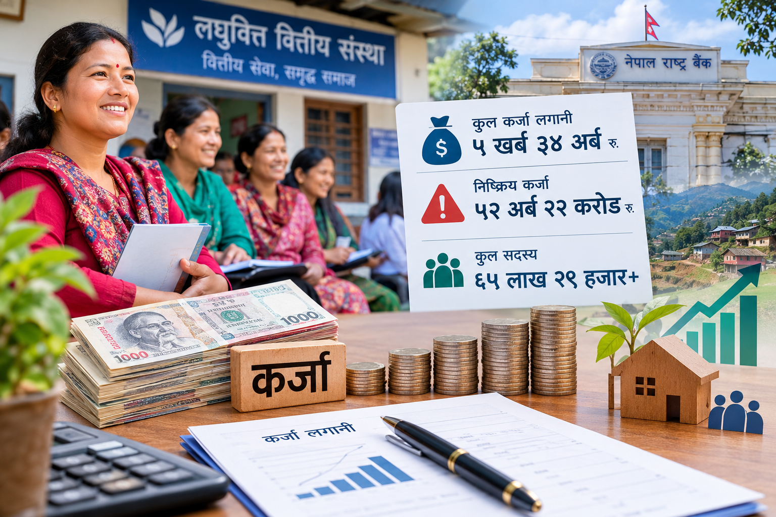 लघुवित्तको कर्जा ५ खर्ब ३४ अर्ब, निष्क्रिय कर्जा मात्रै ५२ अर्ब