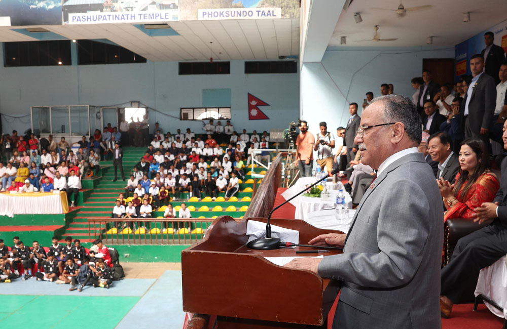 खेलमार्फत् अर्थतन्त्र र कूटनीतिक सम्बन्ध सुदृढ गर्न पहल लिइरहेको छु : प्रधानमन्त्री