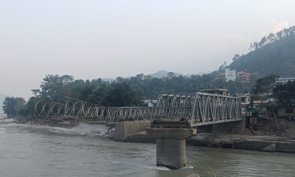 खुर्कोटको पुलबाट शनिवारसम्म यातायात सुचारु हुने
