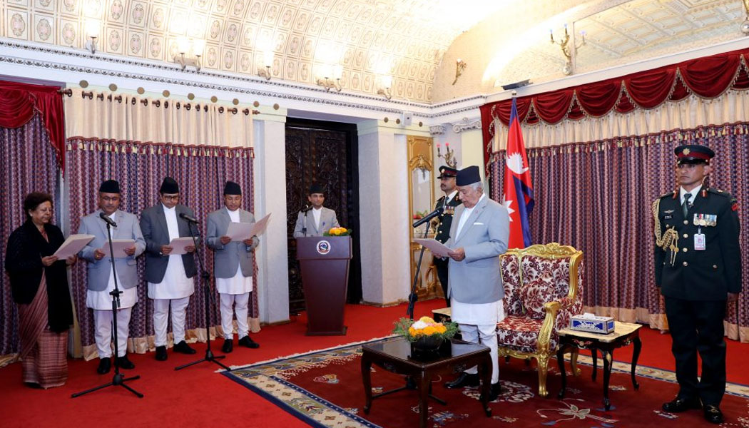 चित्रलेखा यादवसहित चार राजदुतको सपथ ग्रहण