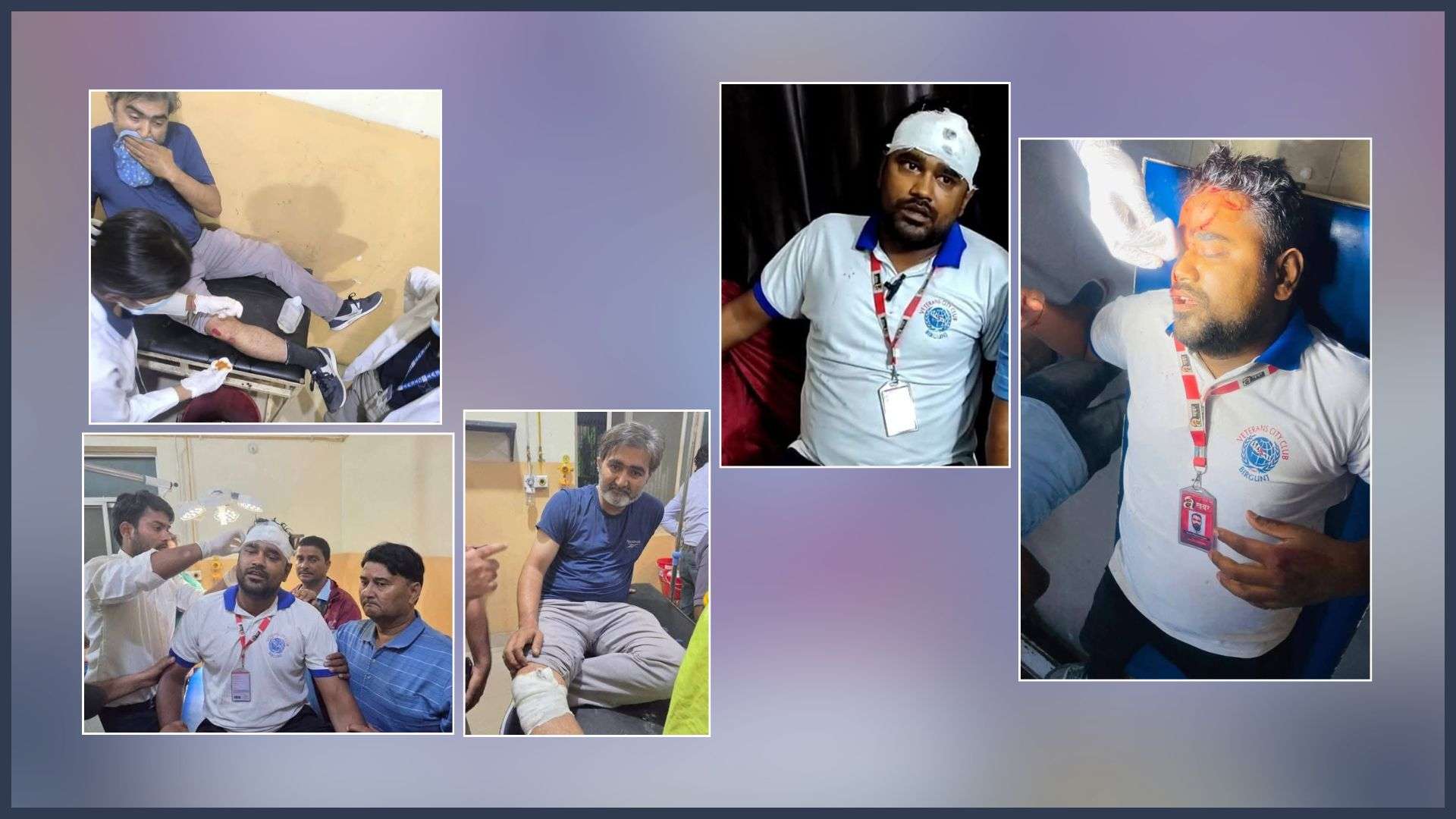 वीरगञ्जमा हिन्दुवादी आन्दोलनको समाचार सङकलन गर्ने क्रममा तीन पत्रकार घाइते, कसैको टाउको फुट्यो कसैको खुट्टा भाँचियो